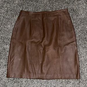 Vintage Savannah leather skirt